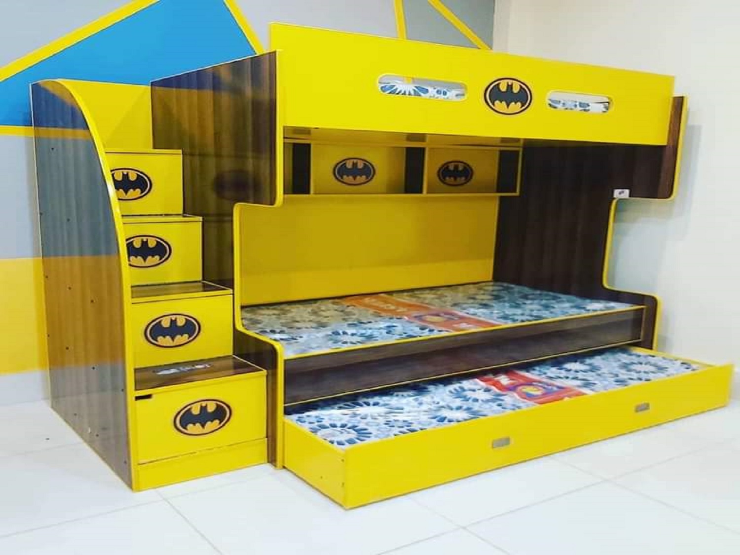Batman Themed Triple Bunk Bed