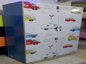 Car Venail Painted Wardrobe