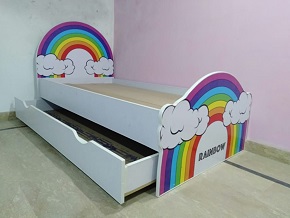 Rainbow Themed Single Bed 