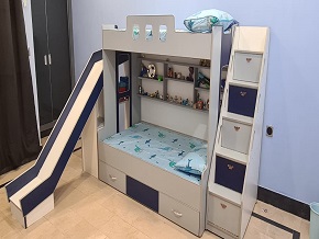 Triple Bunk Bed With Slide