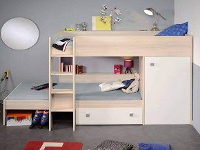 Extra Storage Double Bunk Bed