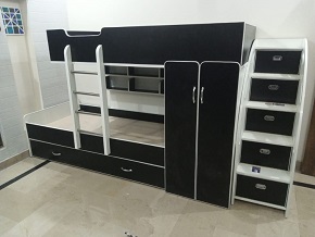 Wardrobe Design Triple Bunk Bed 